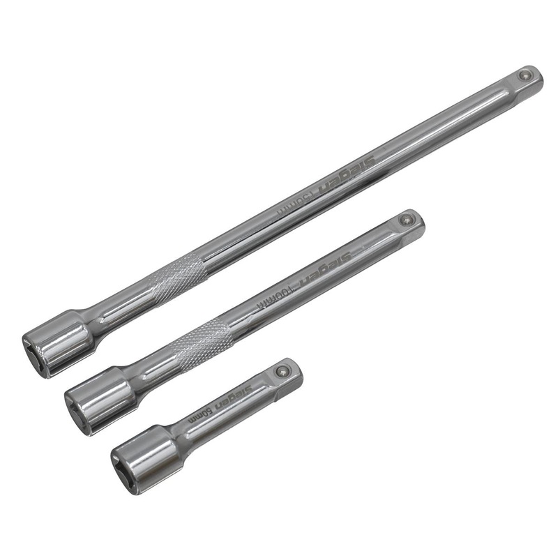 Siegen by Sealey Extension Bar Set 3pc 1/4"Sq Drive
