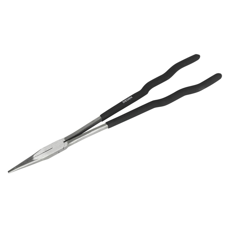 Siegen by Sealey Needle Nose Pliers Extra-Long 400mm Straight