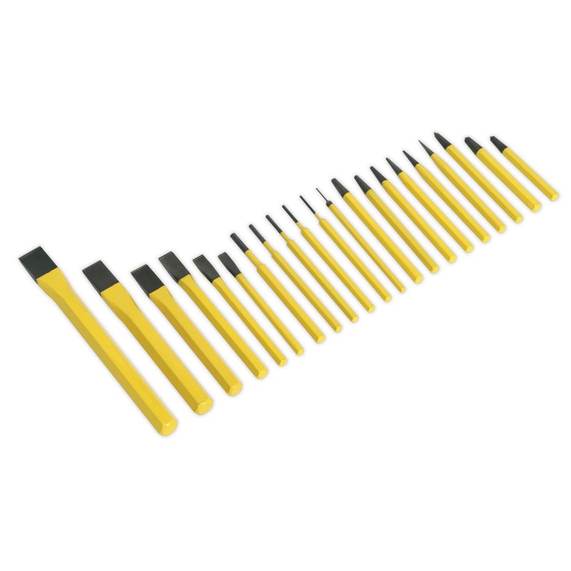 Siegen by Sealey Punch & Chisel Set 21pc