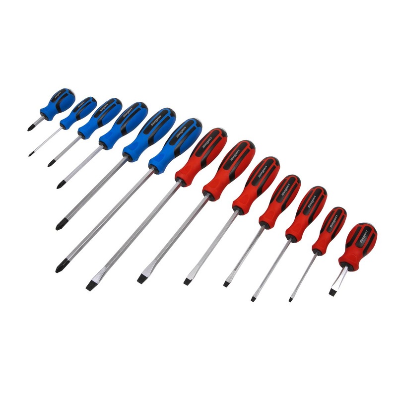 Siegen by Sealey Screwdriver Set 13pc Hammer-Thru