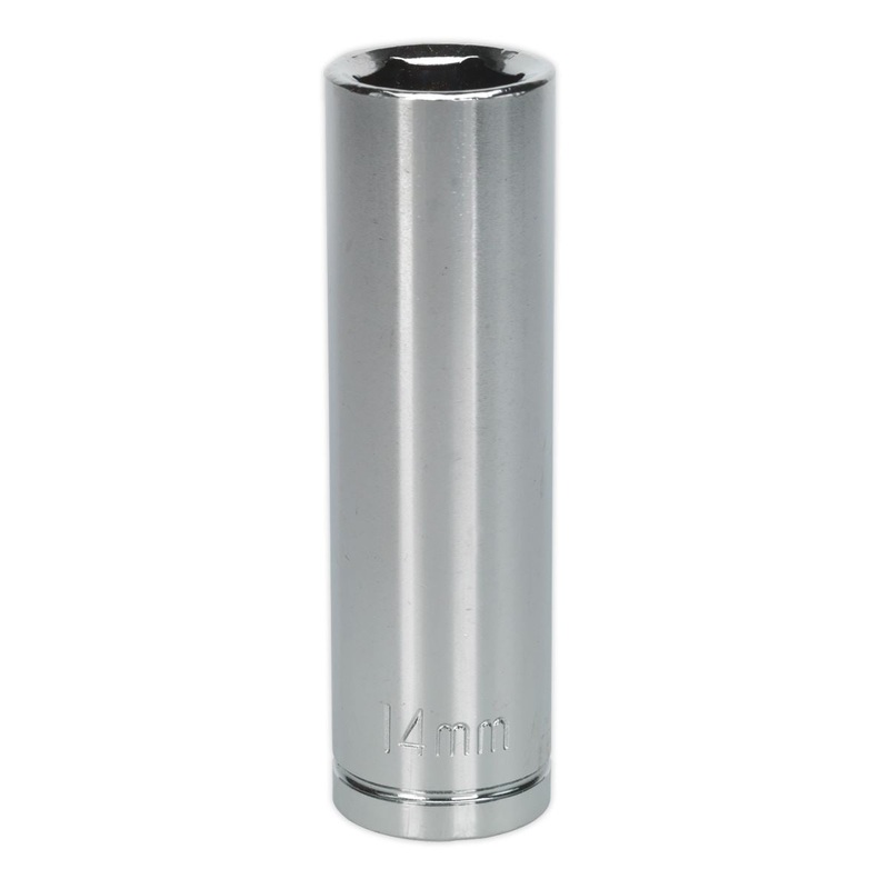 Siegen by Sealey WallDrive Socket 14mm Deep 1/2"Sq Drive