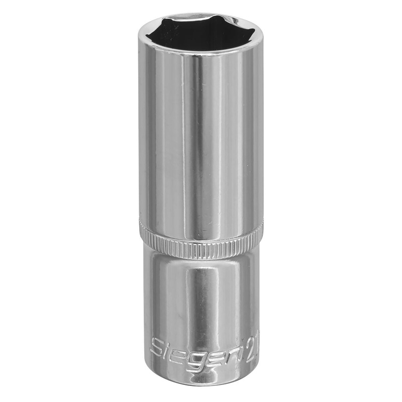 Siegen by Sealey WallDrive Socket 21mm Deep 1/2"Sq Drive