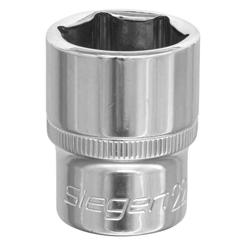 Siegen by Sealey WallDrive Socket 22mm 1/2"Sq Drive