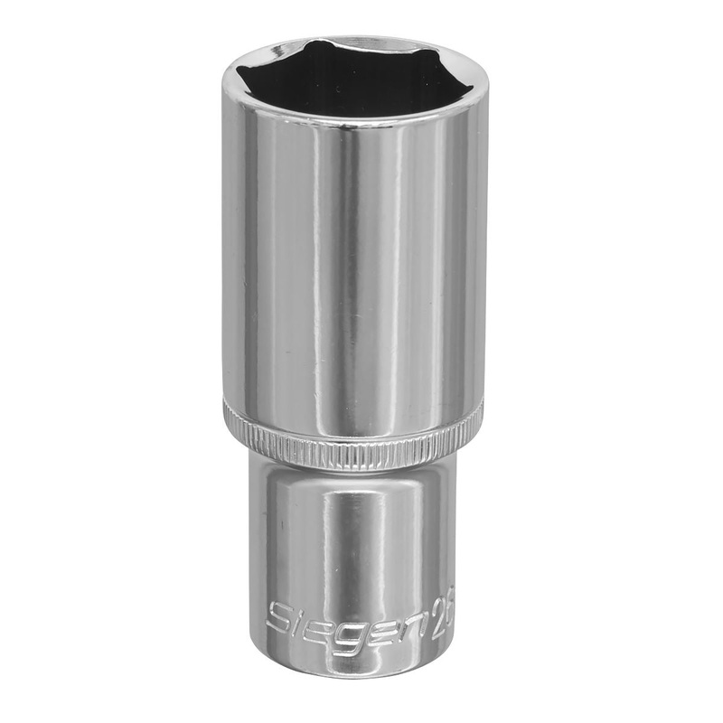 Siegen by Sealey WallDrive Socket 26mm Deep 1/2"Sq Drive