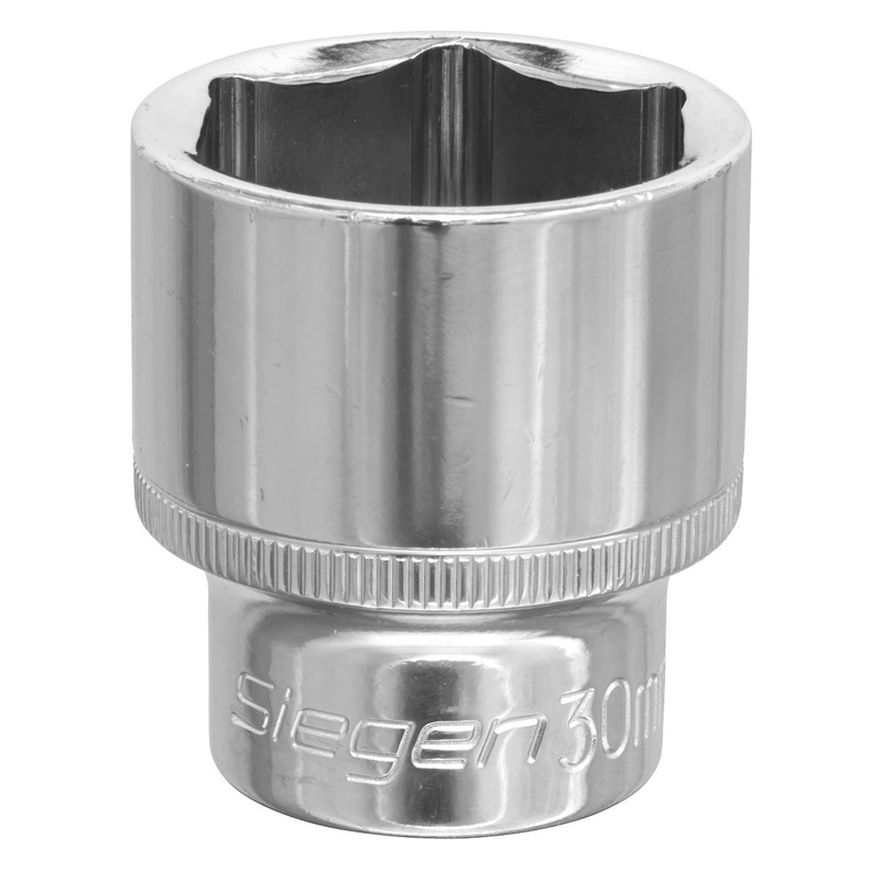 Siegen by Sealey WallDrive Socket 30mm 1/2"Sq Drive