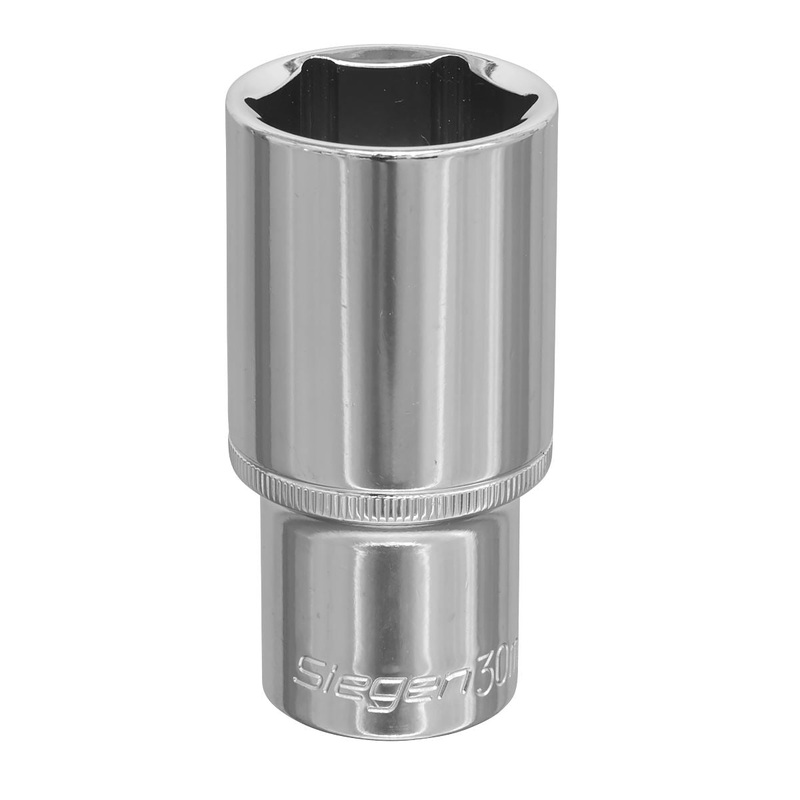 Siegen by Sealey WallDrive Socket 30mm Deep 1/2"Sq Drive
