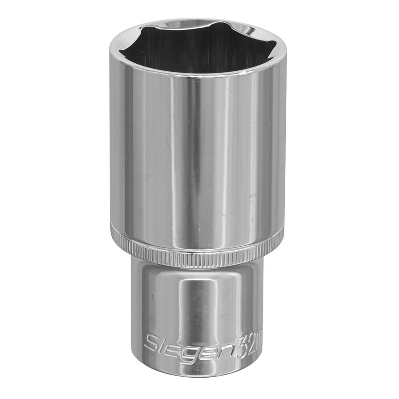 Siegen by Sealey WallDrive Socket 32mm Deep 1/2"Sq Drive