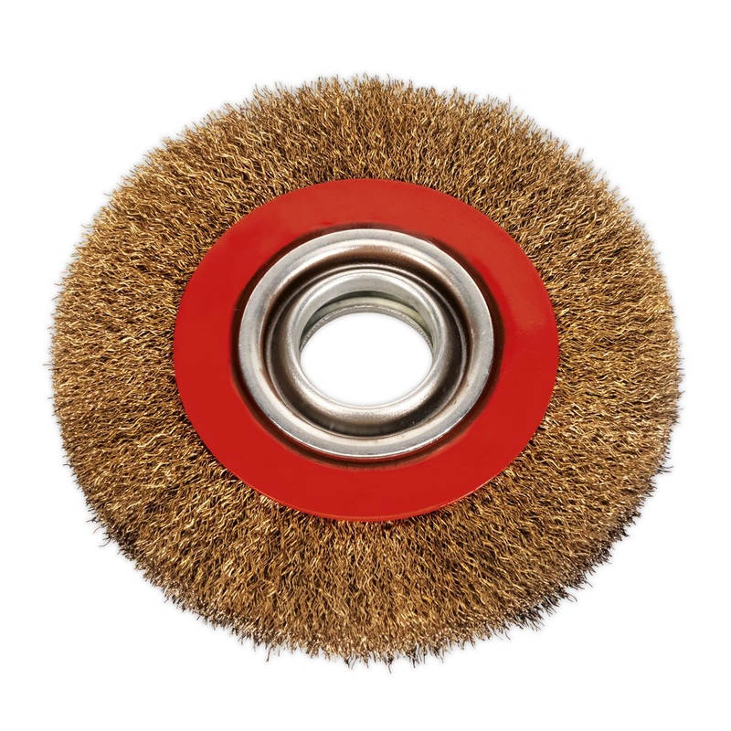 Sealey Crimped Wire Wheel 150 x 20mm 32mm Bore Wide
