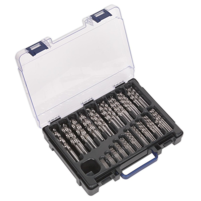 Sealey HSS Fully Ground Drill Bit Assortment 170pc 1-10mm