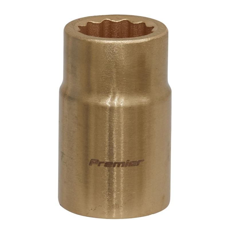 Sealey Premier Socket 15mm 1/2"Sq Drive - Non-Sparking WallDrive