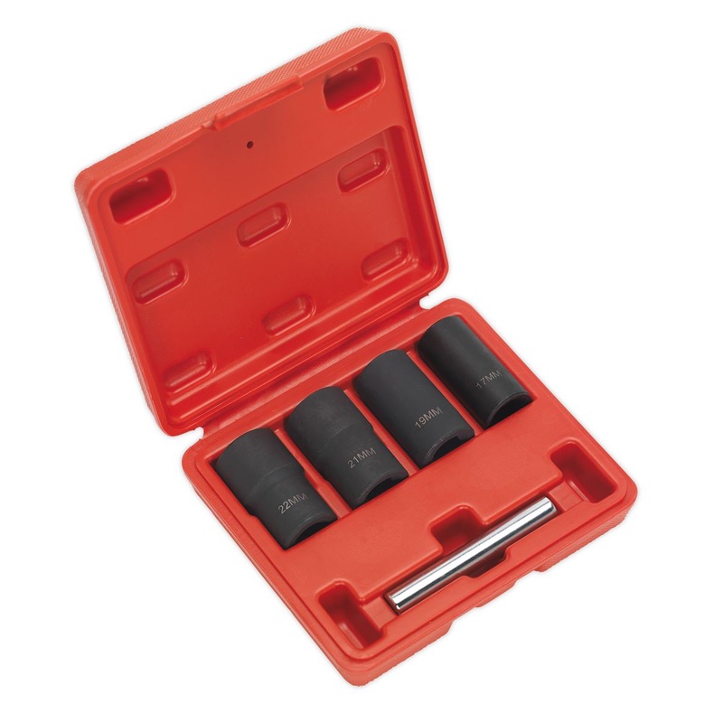 Sealey Locking Wheel Nut Removal Set 5pc 1/2"Sq Drive