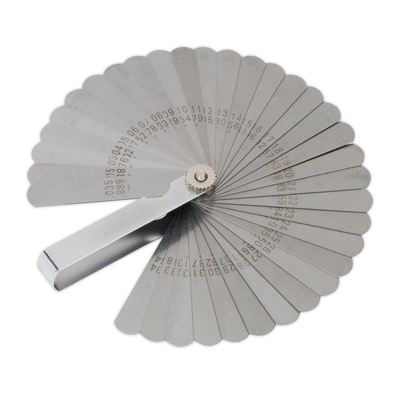 Sealey Premier Feeler Gauge 35 Blade - Dual Marked
