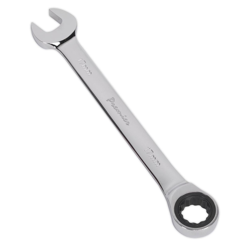 Sealey Premier Ratchet Combination Spanner 17mm