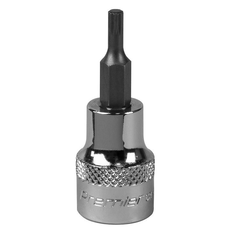 Sealey Premier Spline Socket Bit M3 3/8"Sq Drive