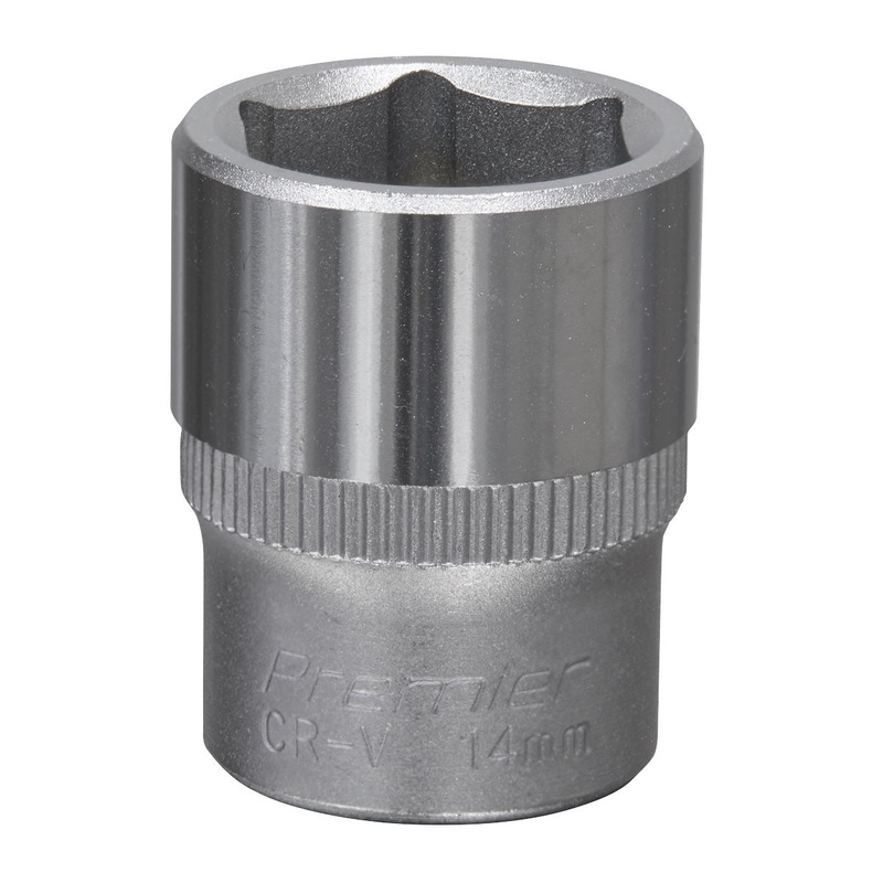 Sealey Premier WallDrive Socket 14mm 1/4"Sq Drive