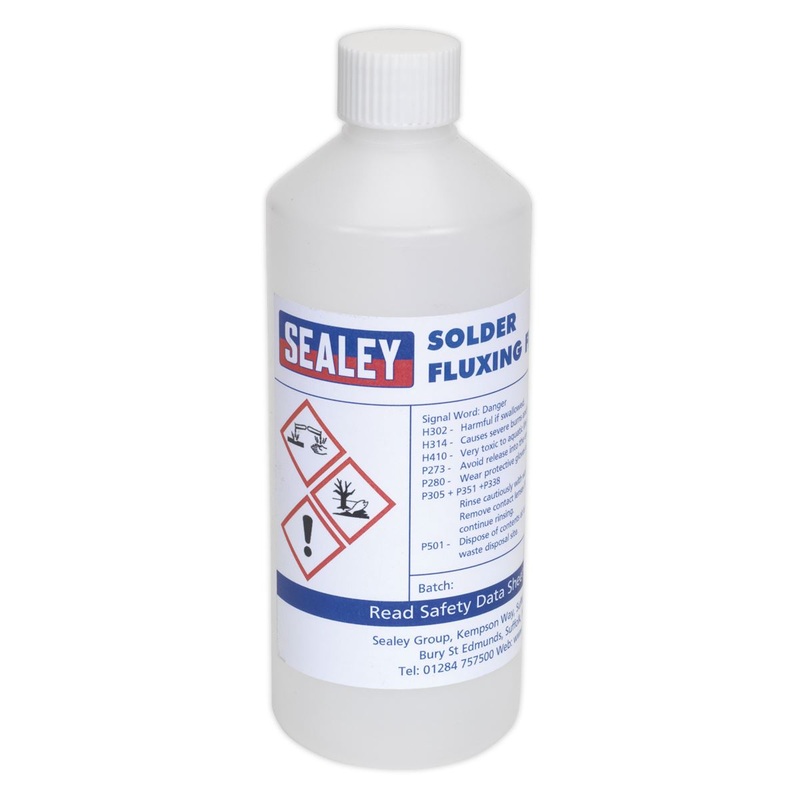 Sealey Solder Fluxing Fluid 500ml Bottle