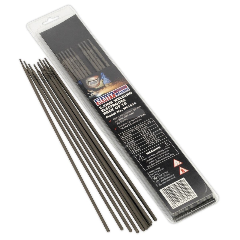 Sealey Welding Electrode 2.5 x 300mm Pack of 10