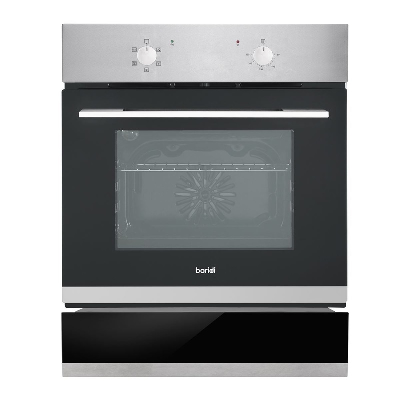 Baridi 60cm 4-Function Fan-Assisted Oven & 60cm Warming Drawer Bundle, Stainless Steel