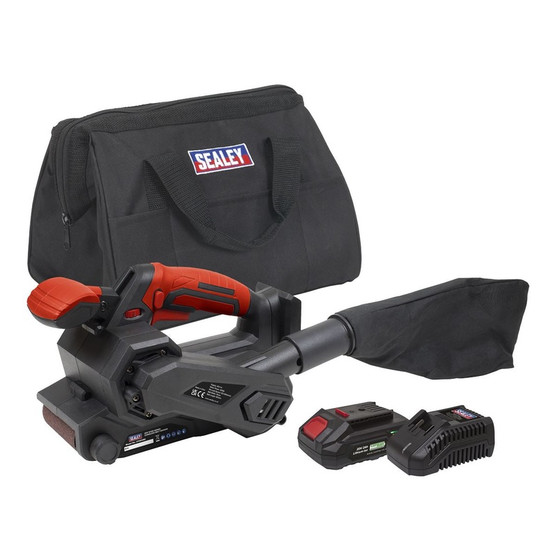 Sealey 20V 2Ah SV20 Series Cordless Belt Sander Kit