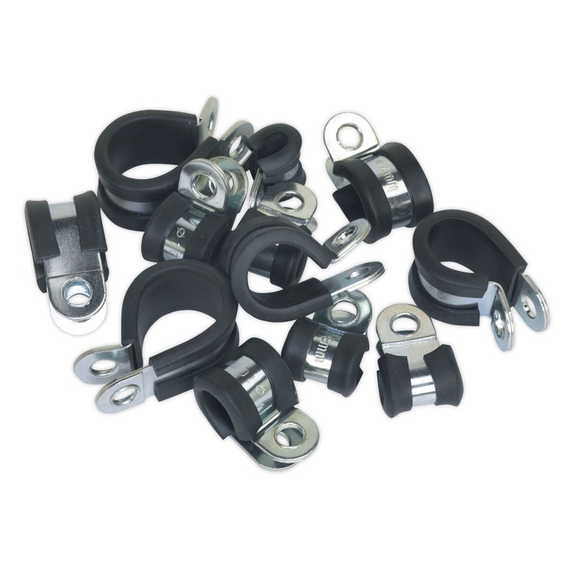 Sealey P-Clip Rubber Lined Assortment 60pc