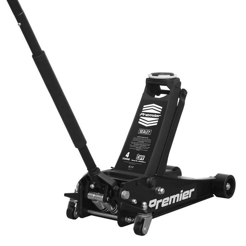 Sealey Premier Premier Low Profile Trolley Jack with Rocket Lift 4 Tonne - Black