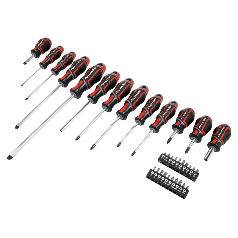 Sealey Premier Screwdriver & Bit Set 33pc GripMAX