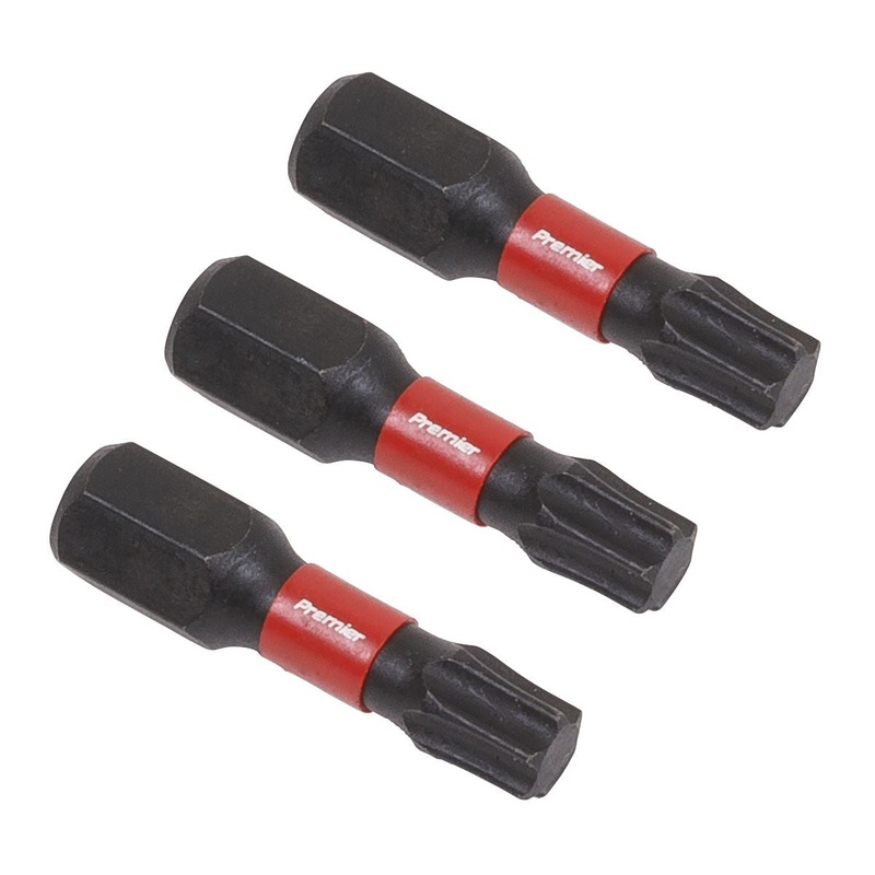 Sealey Premier TRX-Star* T27 Impact Power Tool Bits 25mm - 3pc