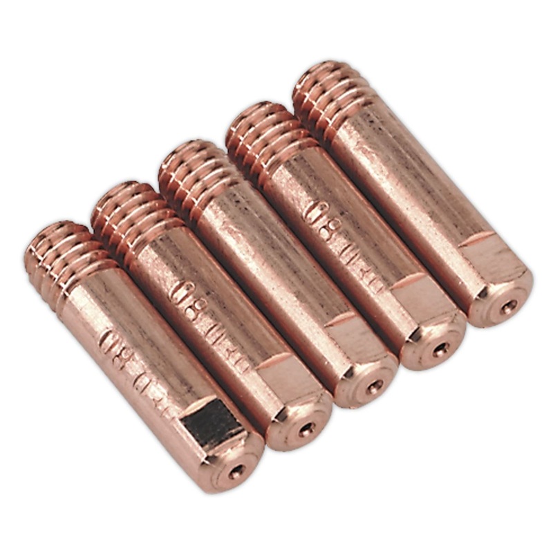 Sealey Contact Tip 0.8mm MB15 Pack of 5