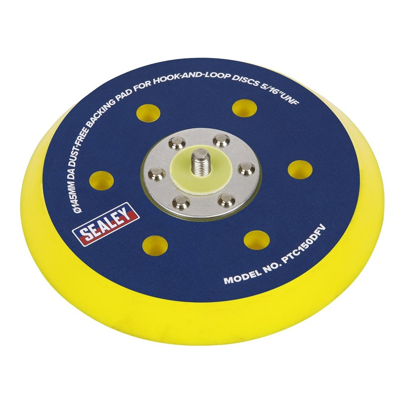 Sealey DA Dust-Free Backing Pad for Hook-and-Loop Discs 145mm 5/16"UNF