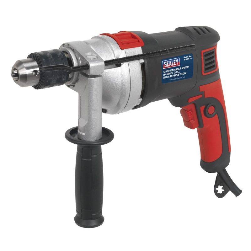 Sealey Hammer Drill 13mm Variable Speed with Reverse 850W/230V