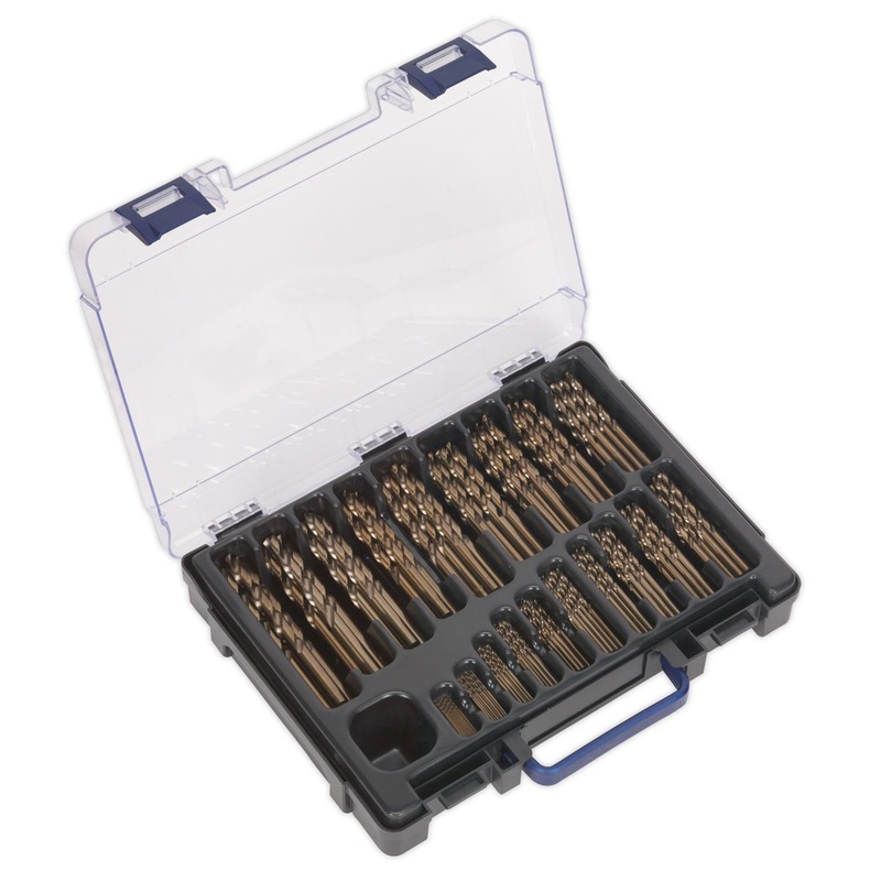 Sealey HSS Cobalt Fully Ground Drill Bit Assortment 170pc 1-10mm