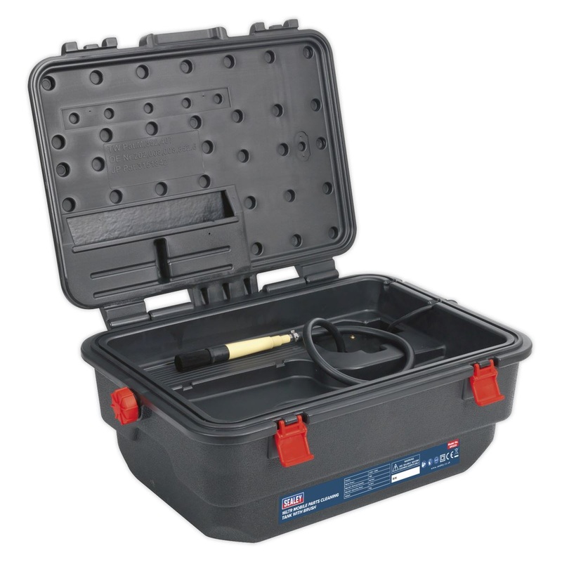 Sealey Mobile Parts Cleaning Tank with Brush