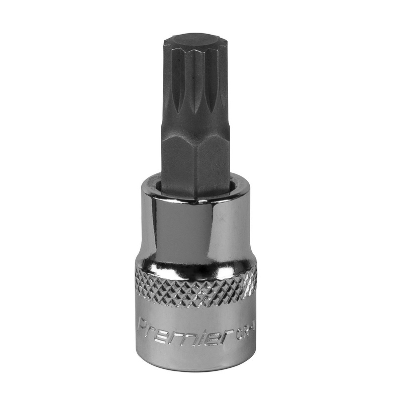 Sealey Premier Spline Socket Bit M10 3/8"Sq Drive