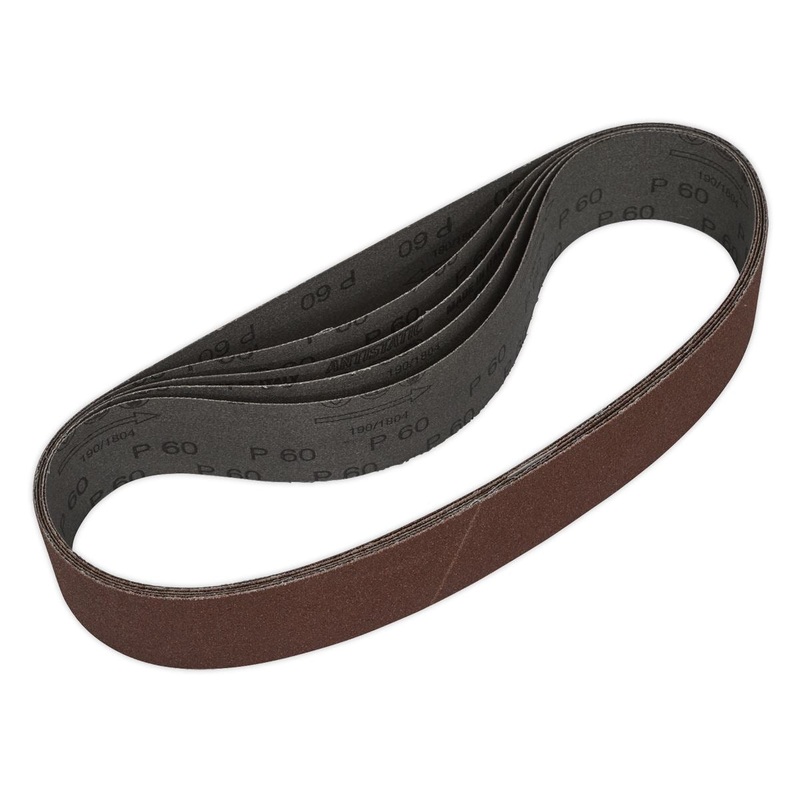 Sealey Sanding Belt 50 x 686mm 60Grit Pack of 5