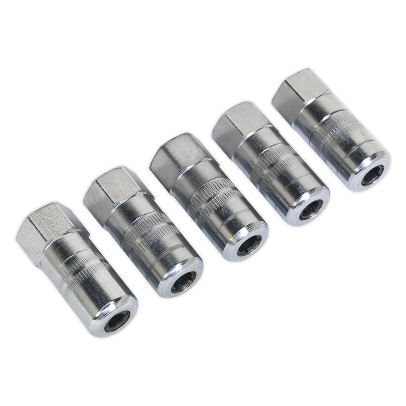 Sealey Hydraulic Connector 4-Jaw Heavy-Duty 1/8"BSP Pack of 5