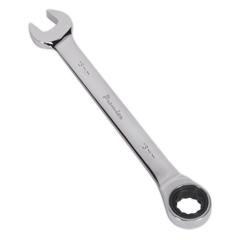 Sealey Premier Ratchet Combination Spanner 13mm
