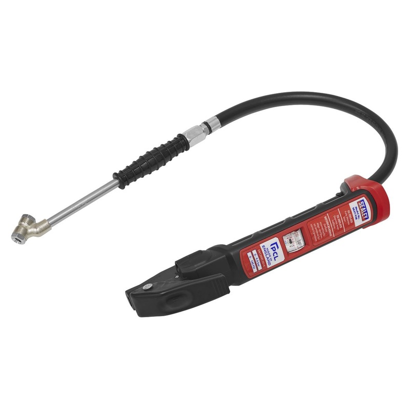 PCL Anodised Tyre Inflator with Twin Push-On Connector