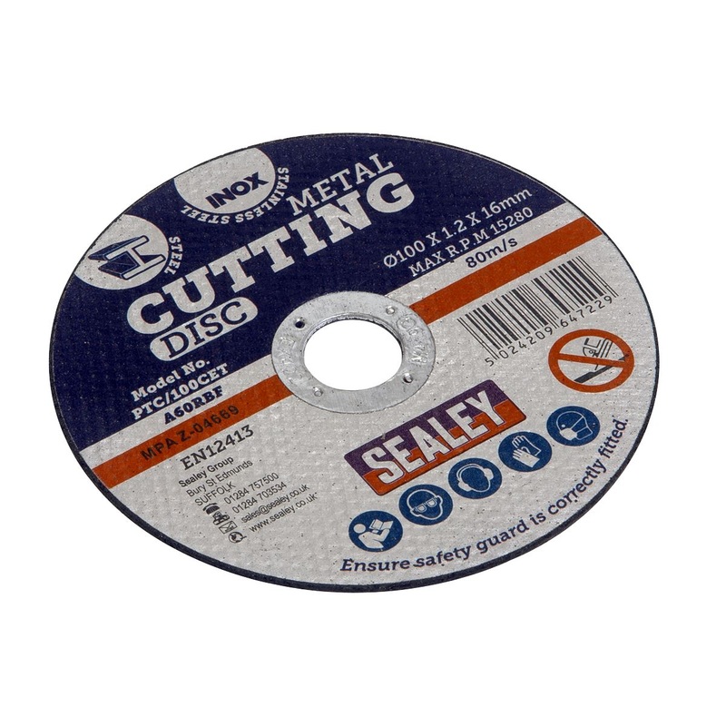 Sealey Cutting Disc 100 x 1.2mm 16mm Bore