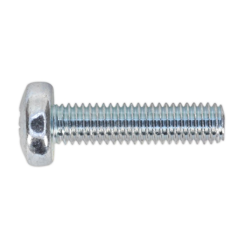 Sealey Machine Screw M5 x 20mm Pan Head Pozi Zinc Pack of 100