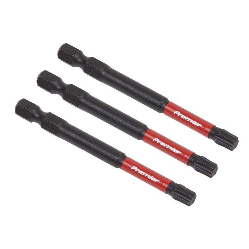 Sealey Premier TRX Star* T30 Impact Power Tool Bits 75mm - 3pc