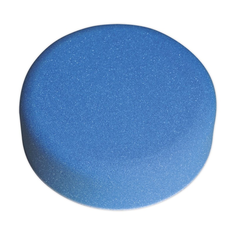 Sealey Buffing & Polishing Foam Head Hook-and-Loop 150 x 50mm Blue/Medium
