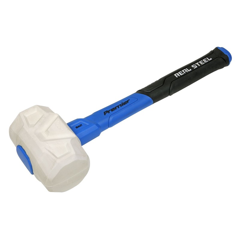 Sealey Premier Rubber Mallet with Fibreglass Shaft 24oz