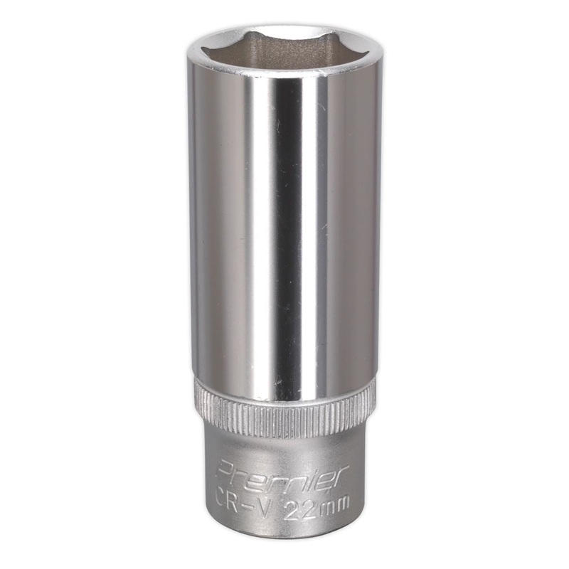 Sealey Premier WallDrive Socket 22mm Deep 1/2"Sq Drive