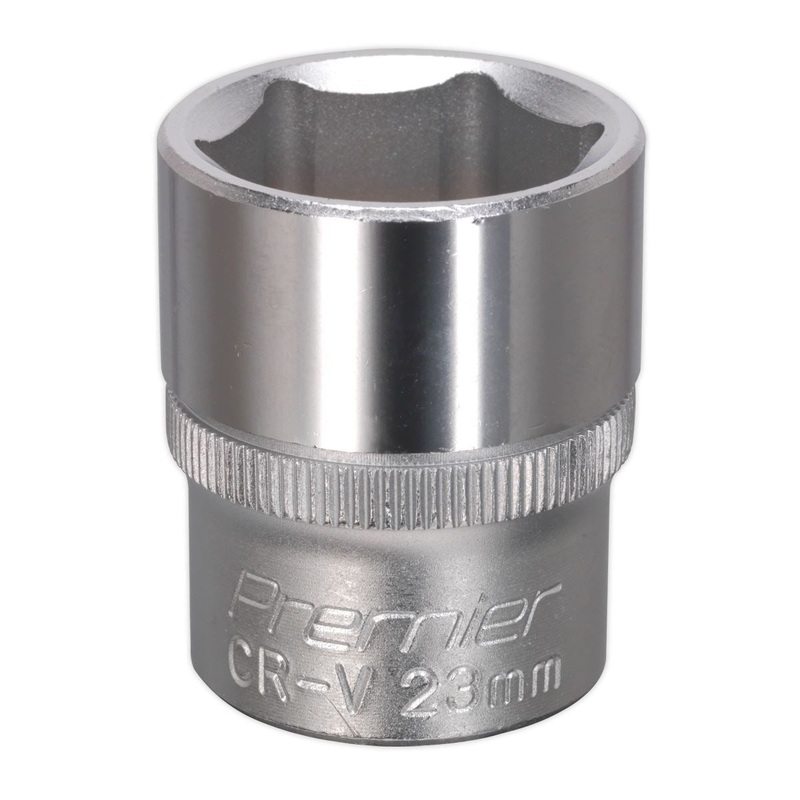 Sealey Premier WallDrive Socket 23mm 1/2"Sq Drive