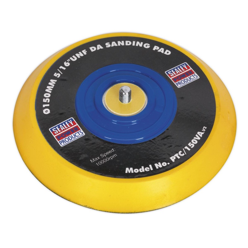 Sealey DA Backing Pad for Hook-and-Loop Discs 145mm 5/16"UNF