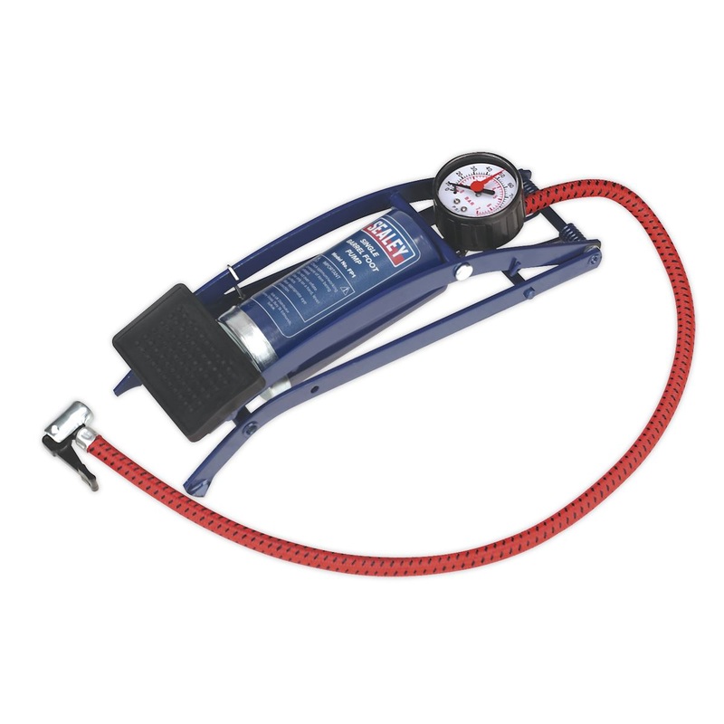 Sealey Foot Pump Single Barrel