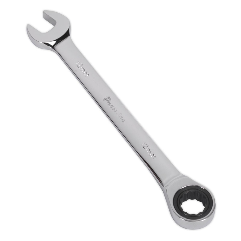 Sealey Premier Ratchet Combination Spanner 12mm