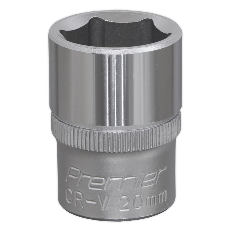Sealey Premier WallDrive Socket 20mm 1/2"Sq Drive
