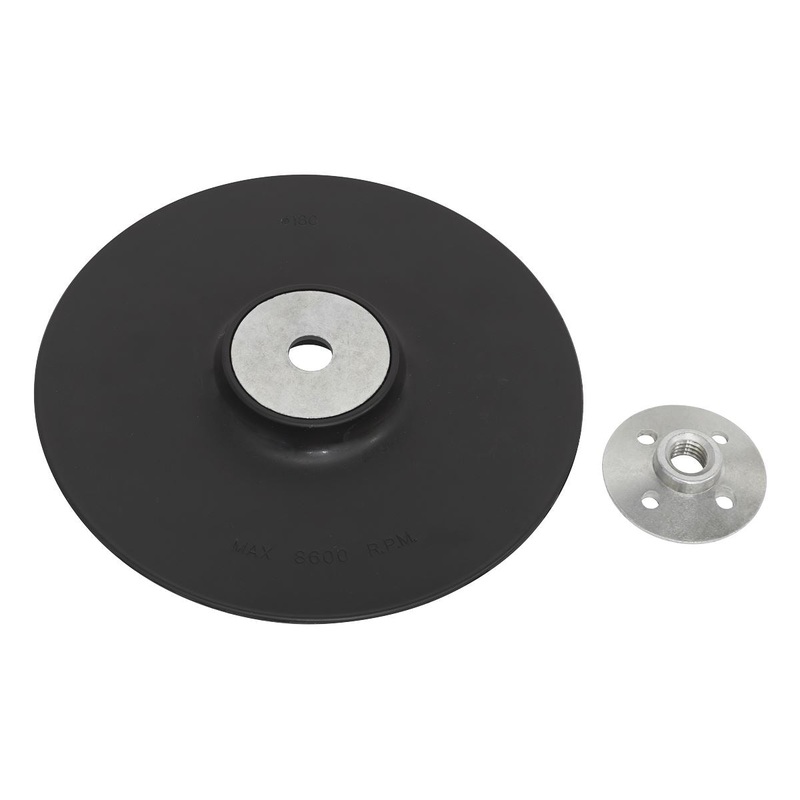 Sealey Backing Pad 180mm - M14 x 2mm
