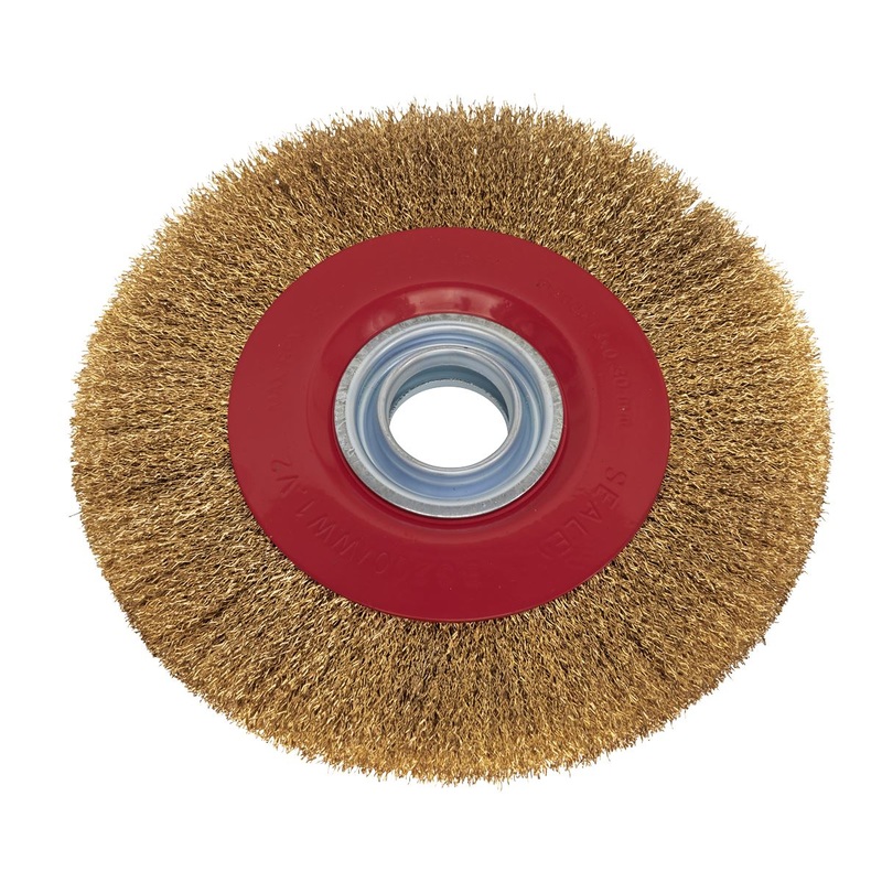 Sealey Crimped Wire Wheel 200 x 13mm 32mm Bore Narrow